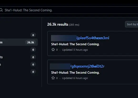 Sha1-Hulud İkinci Dalga: 25.000’den Fazla npm Deposu Ön Yükleme Kimlik Bilgisi Hırsızlığıyla Tehdit Altında
