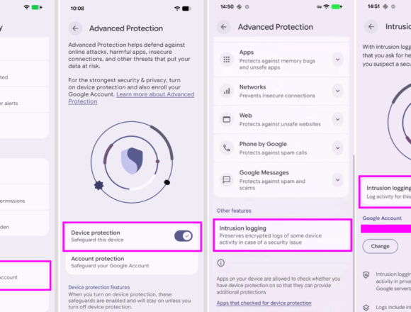 Android Cihazlarda İzinsiz Giriş Kaydı Özelliğiyle Gelişmiş Adli Tıp Desteği
