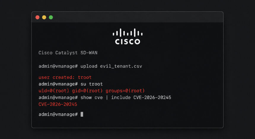 Cisco Catalyst SD-WAN’da Kritik Zero-Day İstismarı: Root Yetkisi Ele Geçirildi