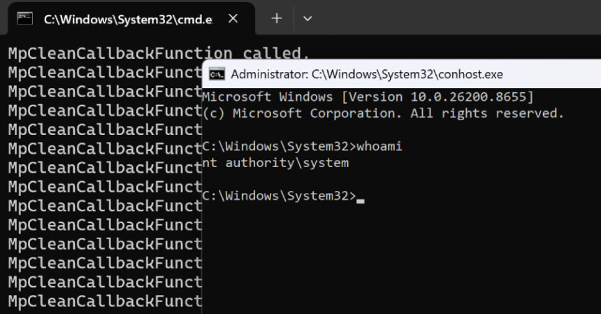 guncel-windows-sistemlerinde-microsoft-defender-zero-day-zafiyeti-ile-system-yetkisi-elde-edildi Güncel Windows Sistemlerinde Microsoft Defender Zero-Day Zafiyeti ile SYSTEM Yetkisi Elde Edildi