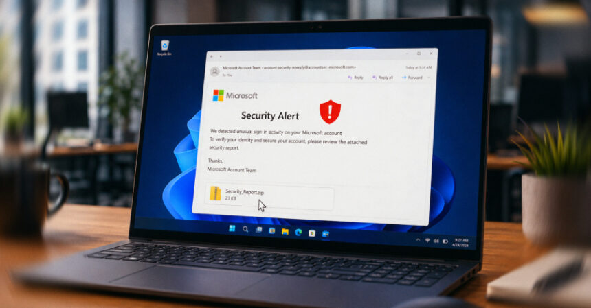 Kuzey Kore Kaynaklı NarwhalRAT, Microsoft Güvenlik Uyarısı Kılığına Girerek Yayılıyor