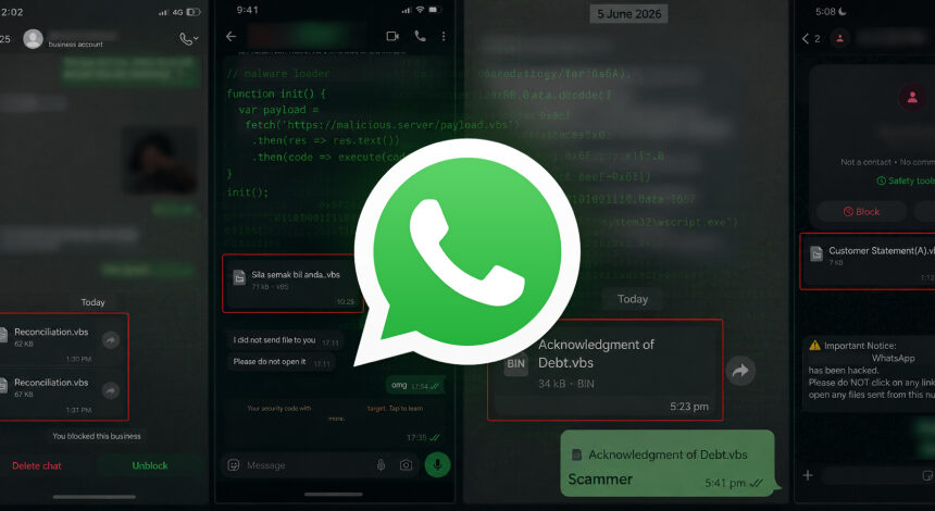 whatsapp-uzerinden-yaygin-vbscript-saldirisi-sahte-belgelerle-manageengine-rmm-kuruluyor WhatsApp Üzerinden Yaygın VBScript Saldırısı: Sahte Belgelerle ManageEngine RMM Kuruluyor