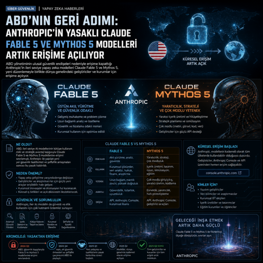 ai_gen_4f6f9b00 ABD’nin Geri Adımı: Anthropic’in Yasaklı Claude Fable 5 ve Mythos 5 Modeleri Artık Erişime Açılıyor