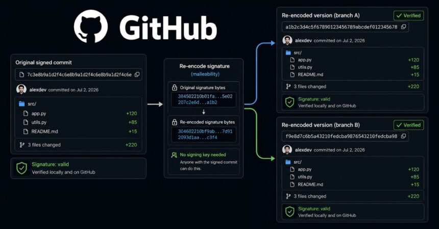GitHub’da Doğrulanmış Commit Hash’leri Yeniden Yazılabiliyor: İmza Geçerliliği Bozulmuyor