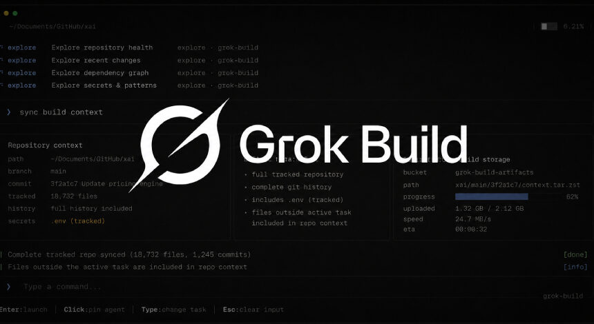 Grok Build, Sadece Okunan Dosyalar Değil Tüm Git Depolarını xAI Depolamasına Yükledi