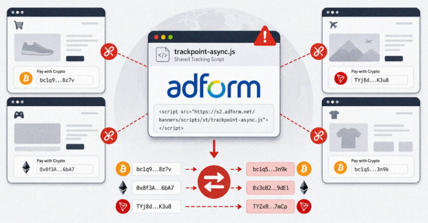 Adform’un reklam scripti zehirlendi, kripto cüzdan adresleri değiştirildi