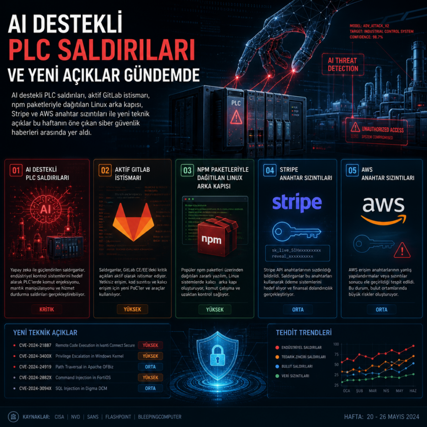 AI destekli PLC saldırıları ve yeni açıklar gündemde