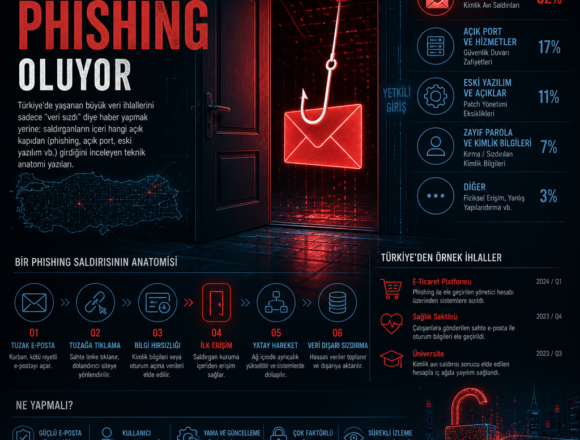 Türkiye’deki veri sızıntılarında ilk kapı çoğu kez phishing oluyor