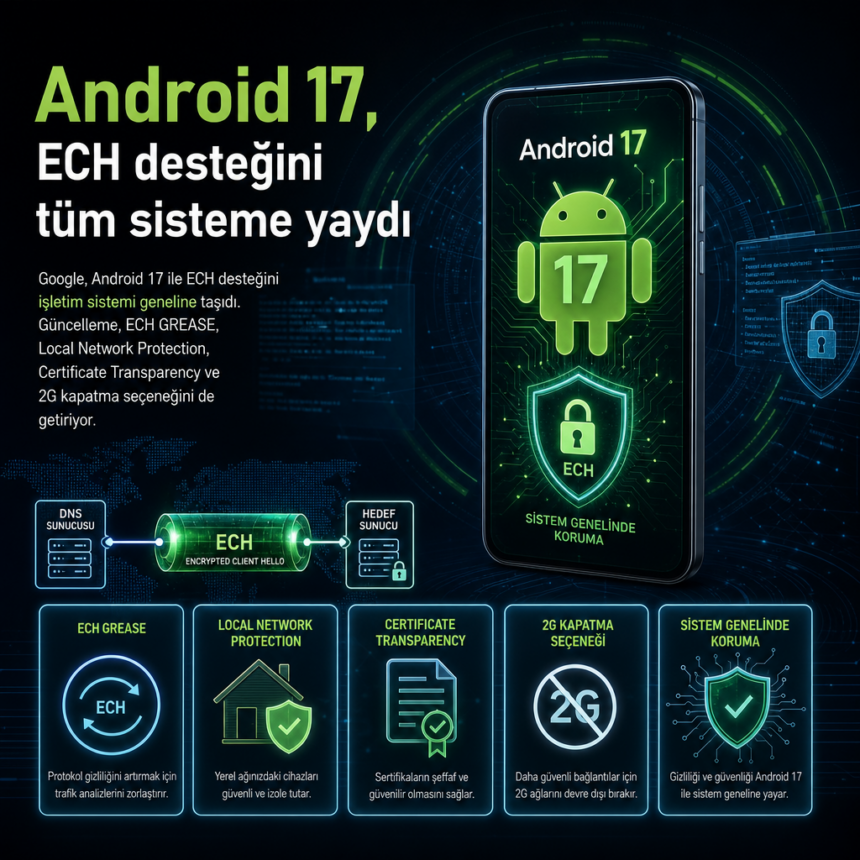 android-17-ech-destegini-tum-sisteme-yaydi Android 17, ECH desteğini tüm sisteme yaydı