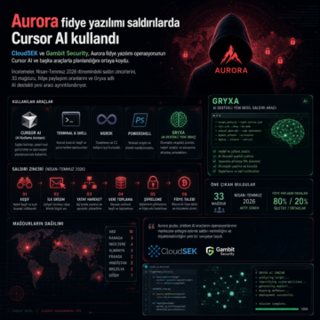 Aurora fidye yazılımı saldırılarda Cursor AI kullandı