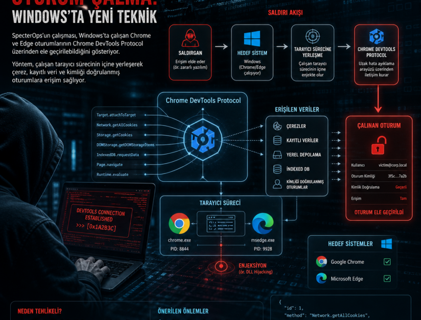 Chrome DevTools ile oturum çalma: Windows’ta yeni teknik