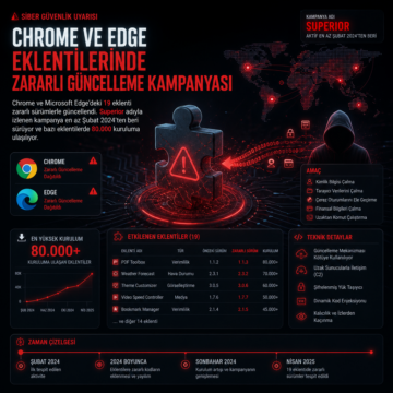 Chrome ve Edge eklentilerinde zararlı güncelleme kampanyası