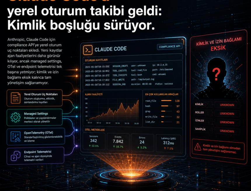 Claude Code’a yerel oturum takibi geldi: Kimlik boşluğu sürüyor