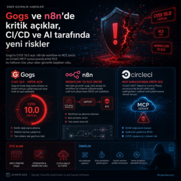 Gogs ve n8n’de kritik açıklar, CI/CD ve AI tarafında yeni riskler