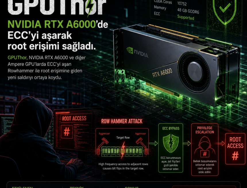 GPUThor, NVIDIA RTX A6000’de ECC’yi aşarak root erişimi sağladı