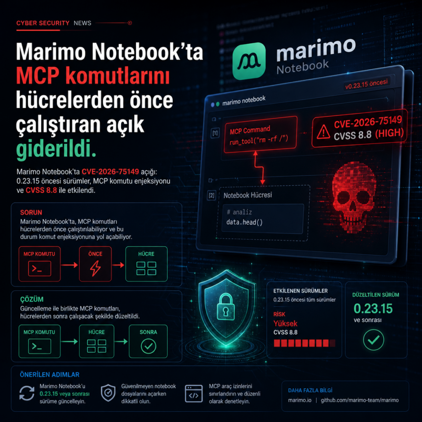 Marimo Notebook’ta MCP komutlarını hücrelerden önce çalıştıran açık giderildi
