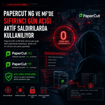 PaperCut NG ve MF’de sıfırıncı gün açığı aktif saldırılarda kullanılıyor