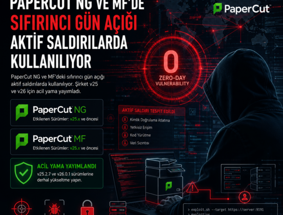 PaperCut NG ve MF’de sıfırıncı gün açığı aktif saldırılarda kullanılıyor