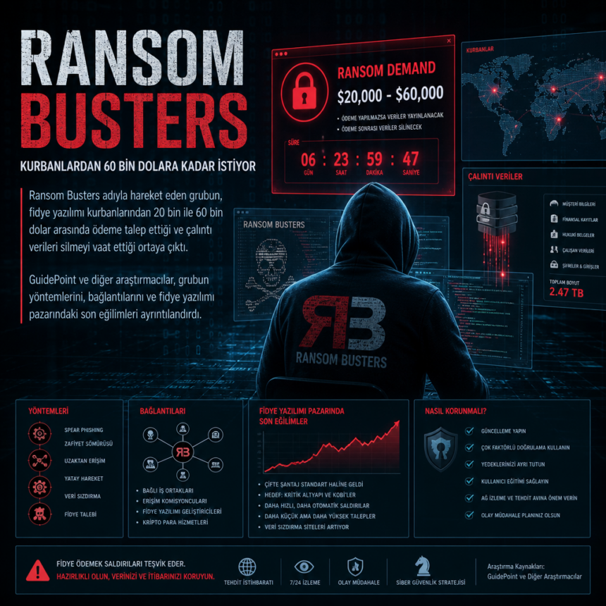 Ransom Busters, kurbanlardan 60 bin dolara kadar istiyor