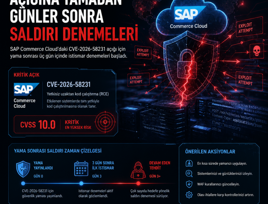 SAP Commerce Cloud açığına yamadan günler sonra saldırı denemeleri