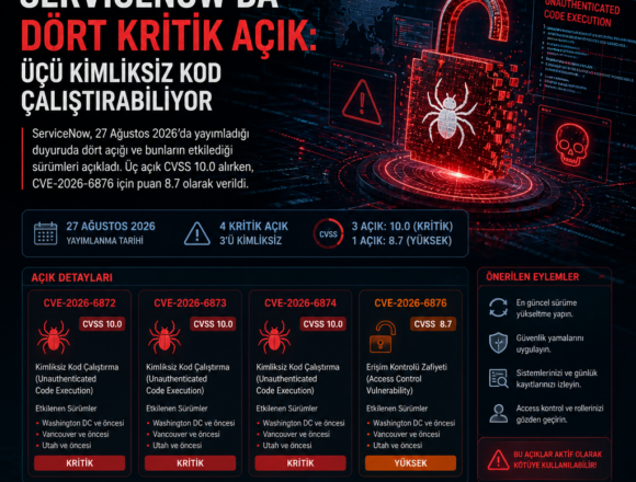ServiceNow’da dört kritik açık: üçü kimliksiz kod çalıştırabiliyor