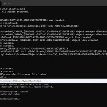 shieldbreak-poc-defender-yamasini-system-yetkisiyle-asiyor ShieldBreak PoC, Defender yamasını SYSTEM yetkisiyle aşıyor