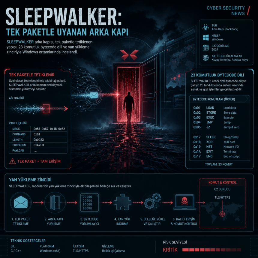 SLEEPWALKER: Tek Paketle Uyanan Arka Kapı
