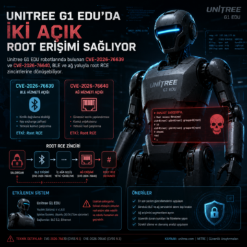 Unitree G1 EDU’da iki açık root erişimi sağlıyor