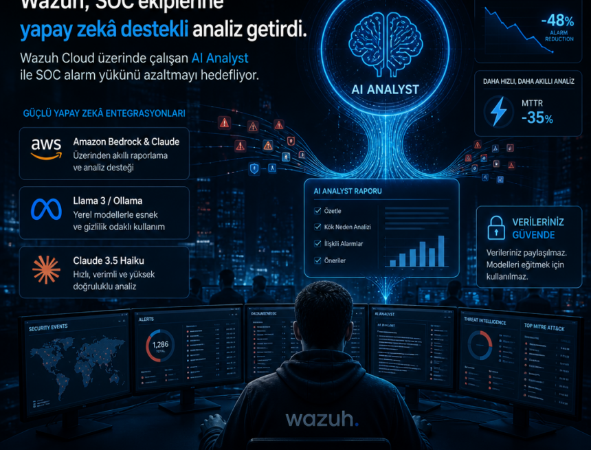 wazuh-soc-ekiplerine-yapay-zeka-destekli-analiz-getirdi Wazuh, SOC ekiplerine yapay zekâ destekli analiz getirdi