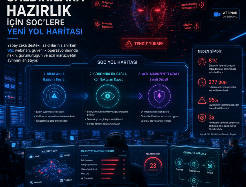 Yapay zekâ destekli saldırılara hazırlık için SOC’lere yeni yol haritası