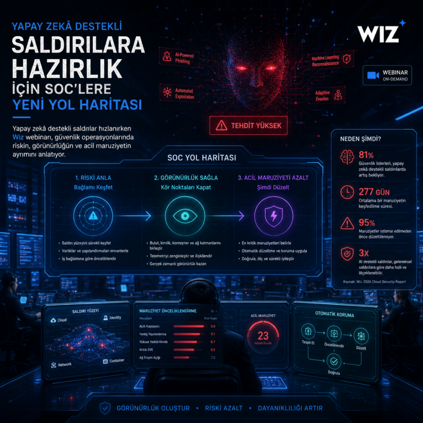 Yapay zekâ destekli saldırılara hazırlık için SOC’lere yeni yol haritası