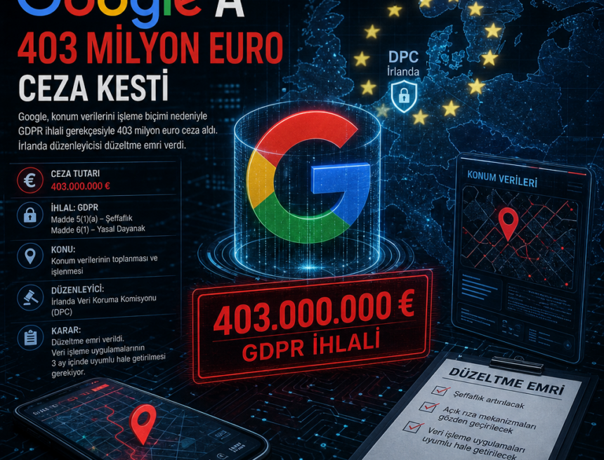 AB, konum verileri nedeniyle Google’a 403 milyon euro ceza kesti