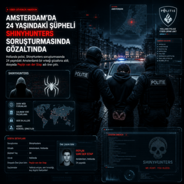 Amsterdam’da 24 yaşındaki şüpheli ShinyHunters soruşturmasında gözaltında