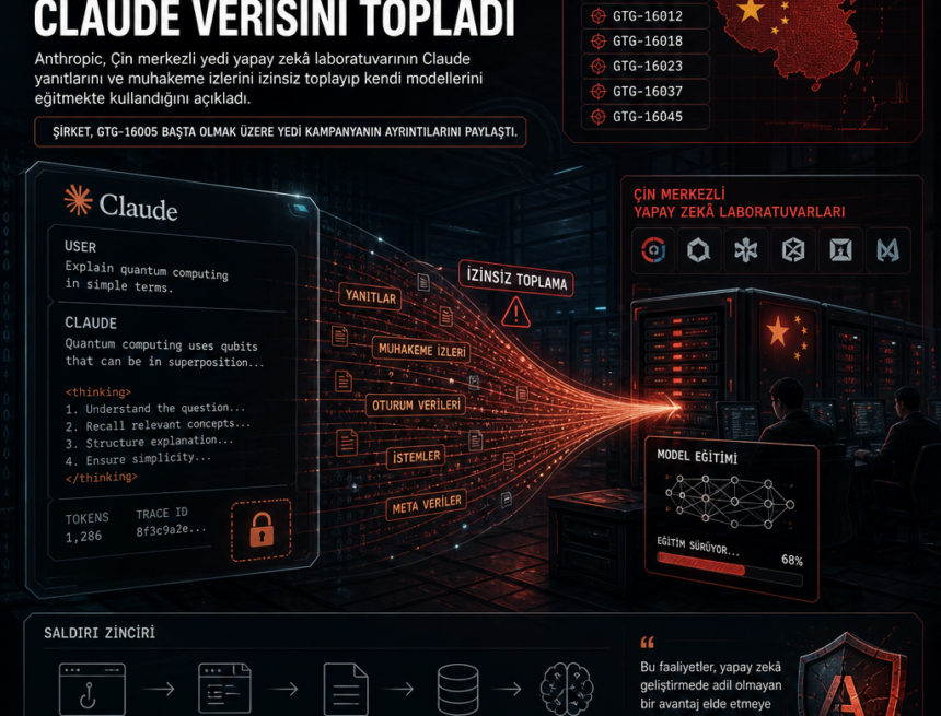 Anthropic: Çinli laboratuvarlar Claude verisini topladı