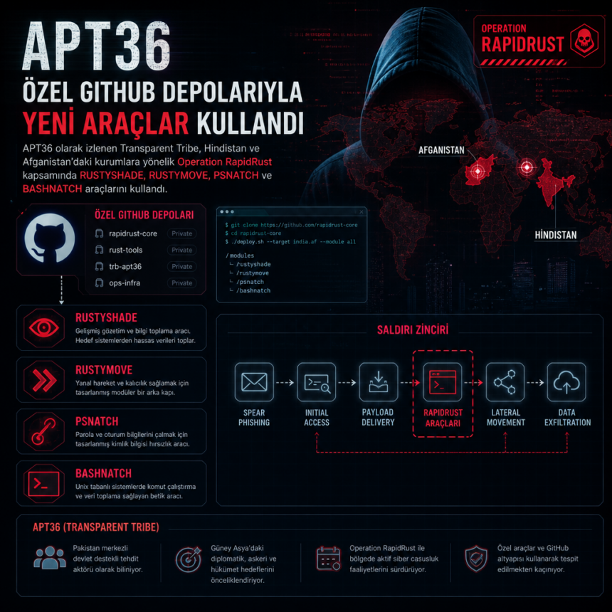 apt36-ozel-github-depolariyla-yeni-araclar-kullandi APT36, özel GitHub depolarıyla yeni araçlar kullandı