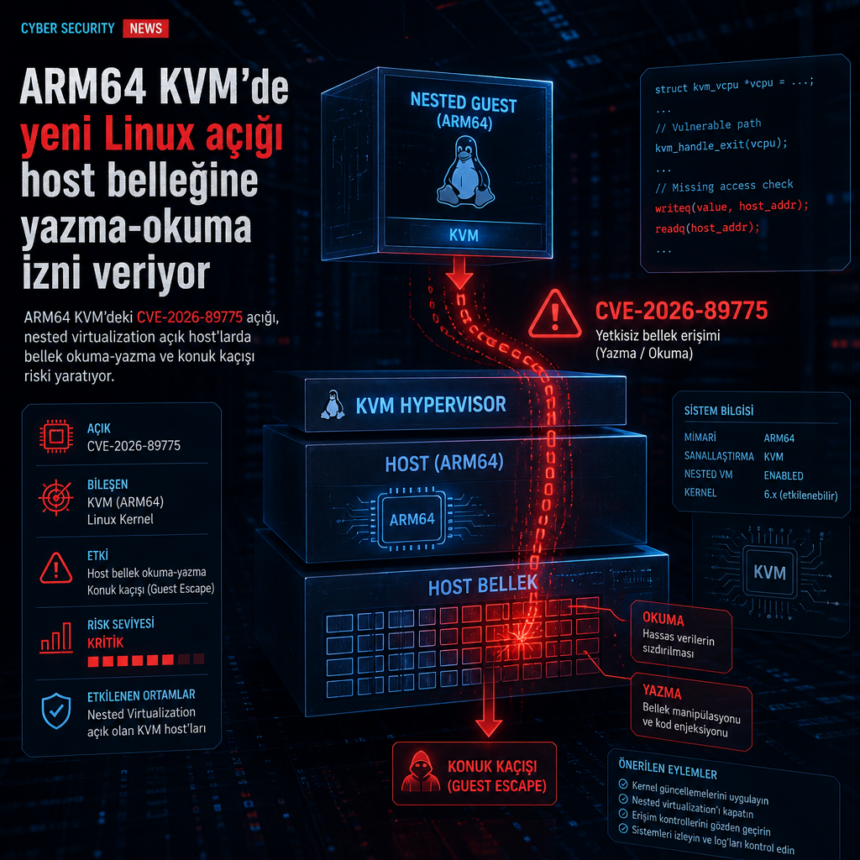 arm64-kvmde-yeni-linux-acigi-host-bellegine-yazma-okuma-izni-veriyor ARM64 KVM’de yeni Linux açığı host belleğine yazma-okuma izni veriyor