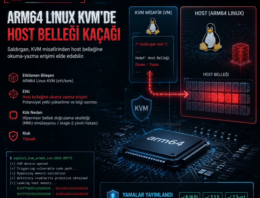 arm64-linux-kvmde-host-bellegi-kacagi ARM64 Linux KVM’de host belleği kaçağı