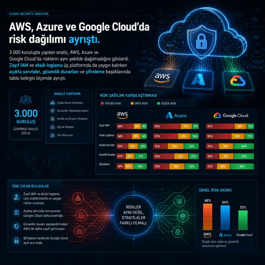 AWS, Azure ve Google Cloud’da risk dağılımı ayrıştı