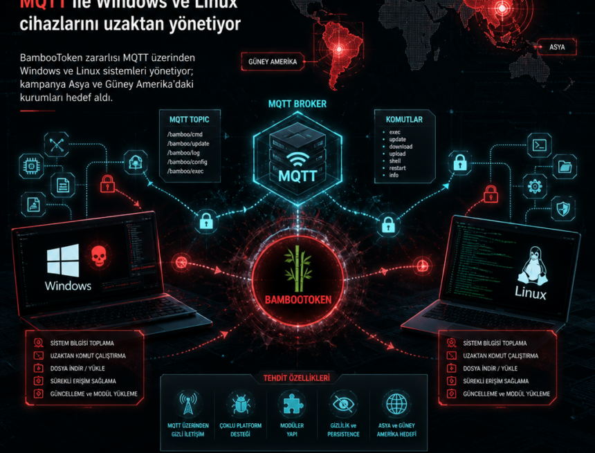 BambooToken, MQTT ile Windows ve Linux cihazlarını uzaktan yönetiyor