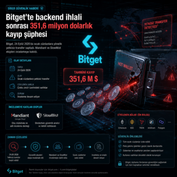 Bitget’te backend ihlali sonrası 351,6 milyon dolarlık kayıp şüphesi