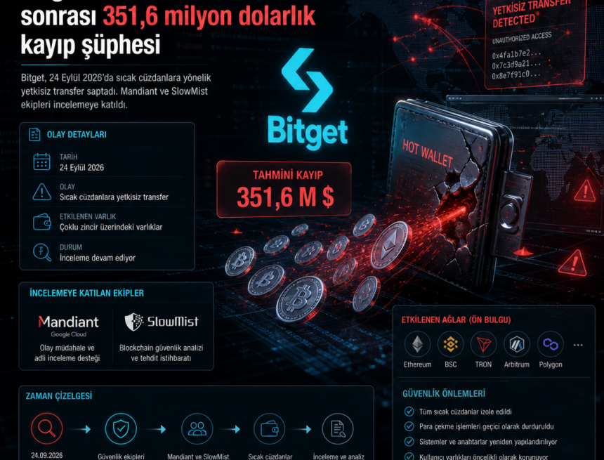 Bitget’te backend ihlali sonrası 351,6 milyon dolarlık kayıp şüphesi