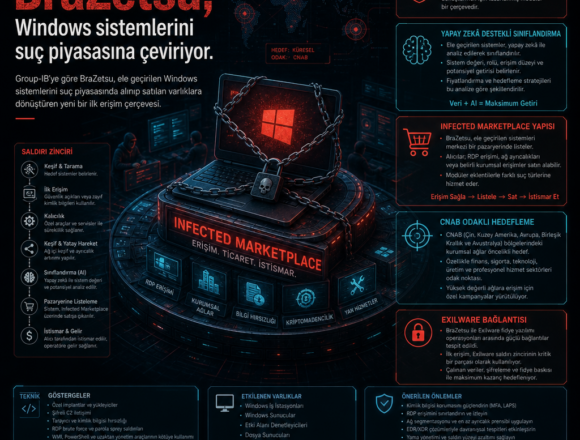 BraZetsu, Windows sistemlerini suç piyasasına çeviriyor