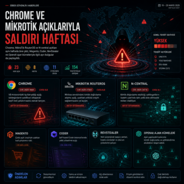 Chrome ve MikroTik açıklarıyla saldırı haftası
