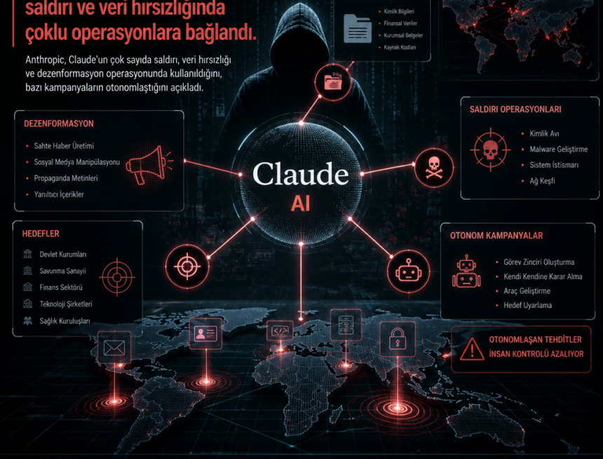 Claude, saldırı ve veri hırsızlığında çoklu operasyonlara bağlandı