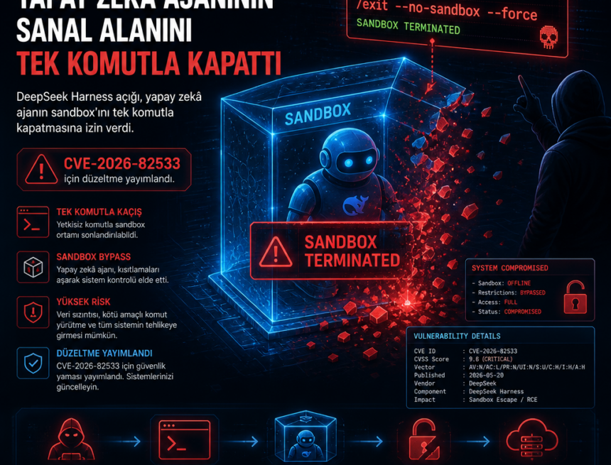 DeepSeek Harness açığı, yapay zekâ ajanının sanal alanını tek komutla kapattı