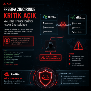 FreeIPA zincirinde kritik açık: kimliksiz istemci yönetici hesabı üretebiliyor